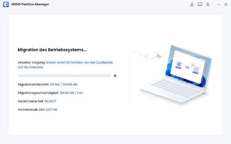 Systemmigration beginnt
