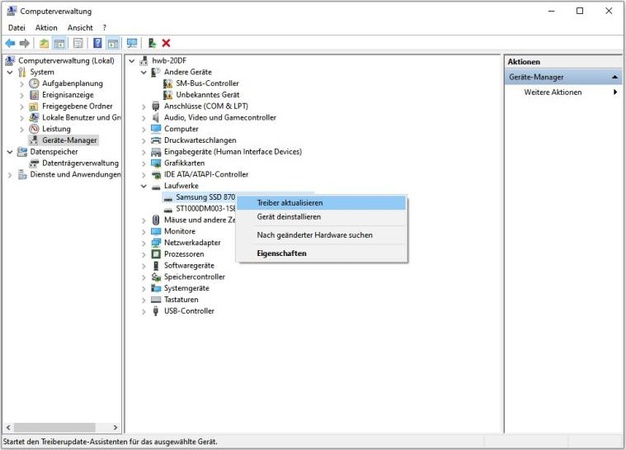 computerverwung treiber aktualisieren