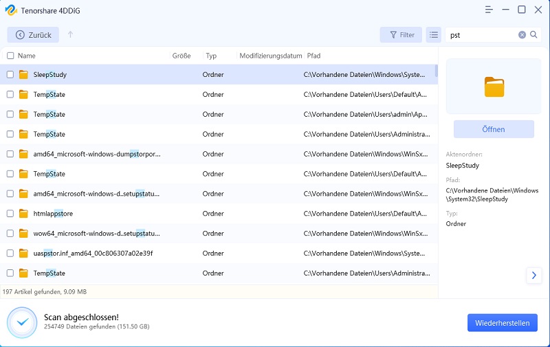So stellen Sie gelöschte Outlook-E-Mails wieder her