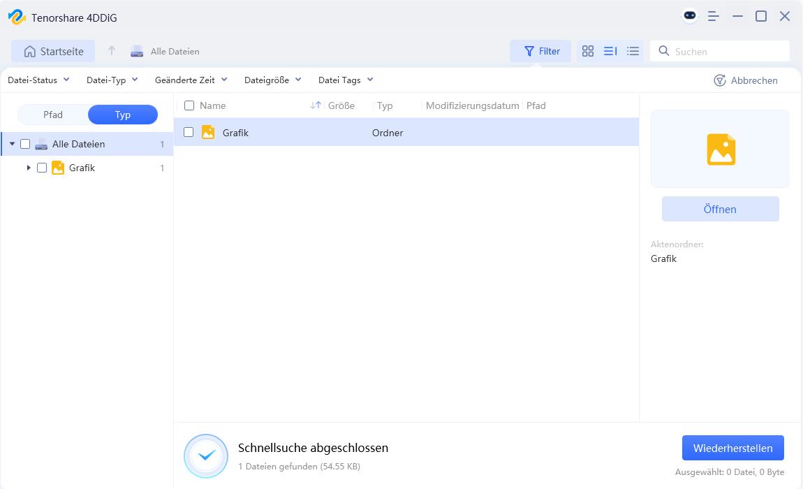Lokales Laufwerk scannen