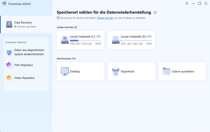 Wählen Sie Video-Reparatur