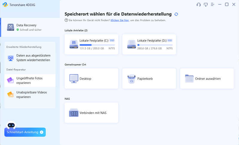 nas wiederherstelln