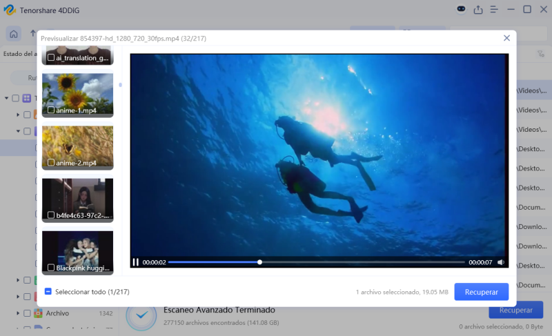seleccionar ruta de destino