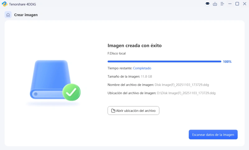 imagen creada correctamente