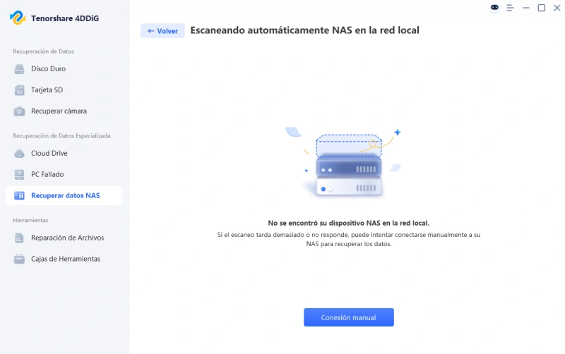 connect nas device manually
