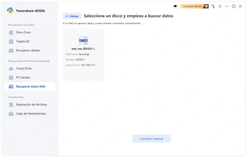 connect the nas device