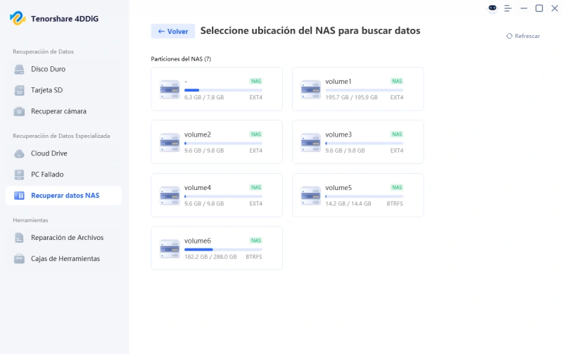 select a location on nas