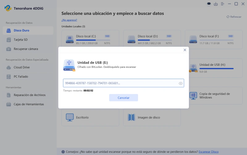 start unlocking bitlocker automatically