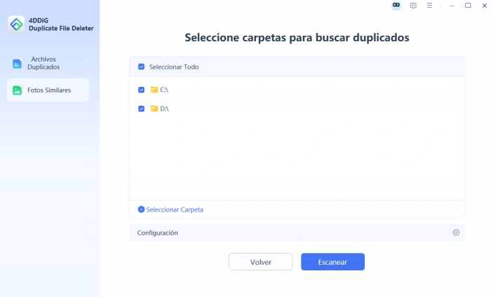 eliminar fotos similares con duplicate file deleter 2