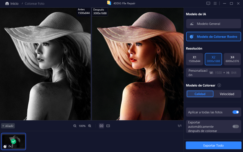 Colorear fotos en blanco y negro con éxito