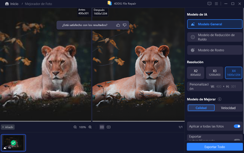 mejorar fotos con IA con 4ddig file repair