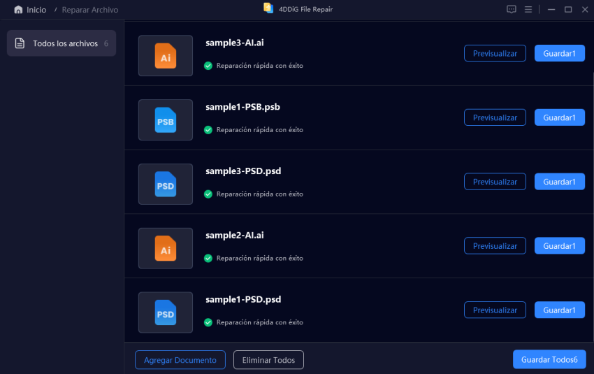 reparar archivos adobe con 4ddig file repair