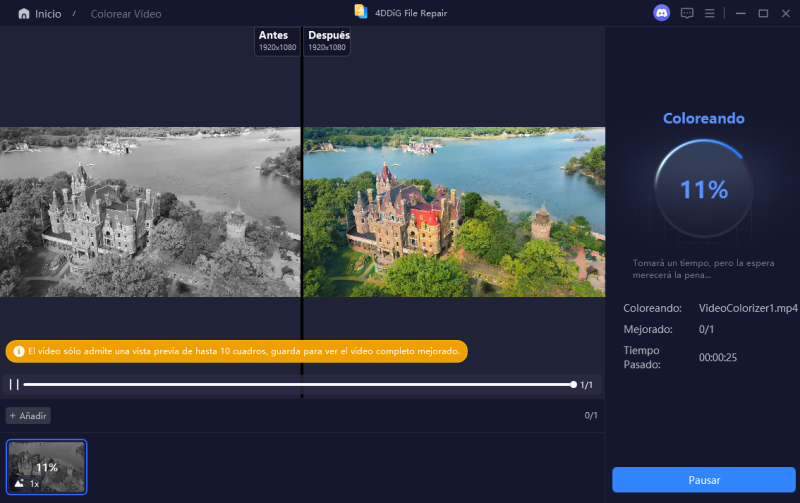 construir modelo de IA para colorear videos