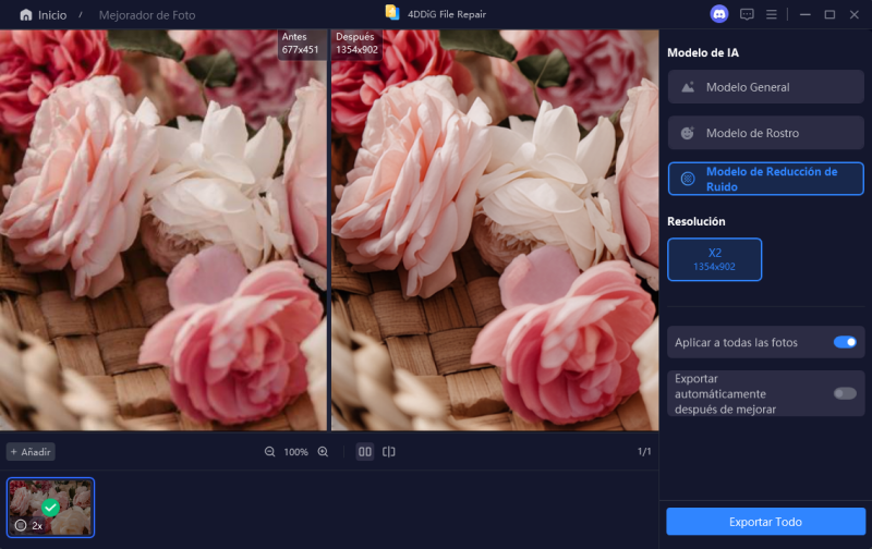 imagen mejorada con el modelo denoise