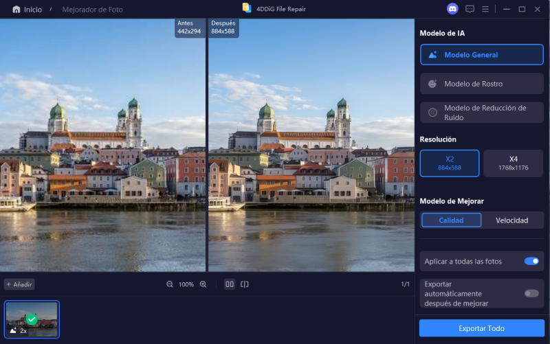 imagen mejorada con el modelo general