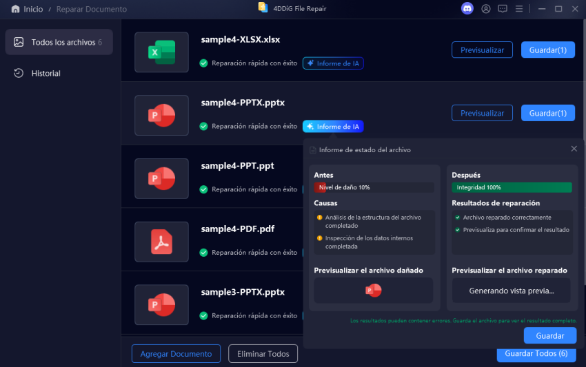 reparar documento paso 2