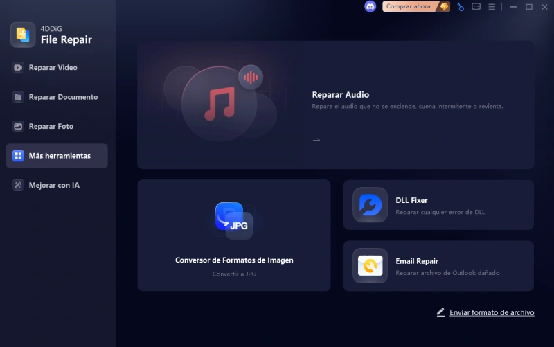 Reparación de audio 4ddig