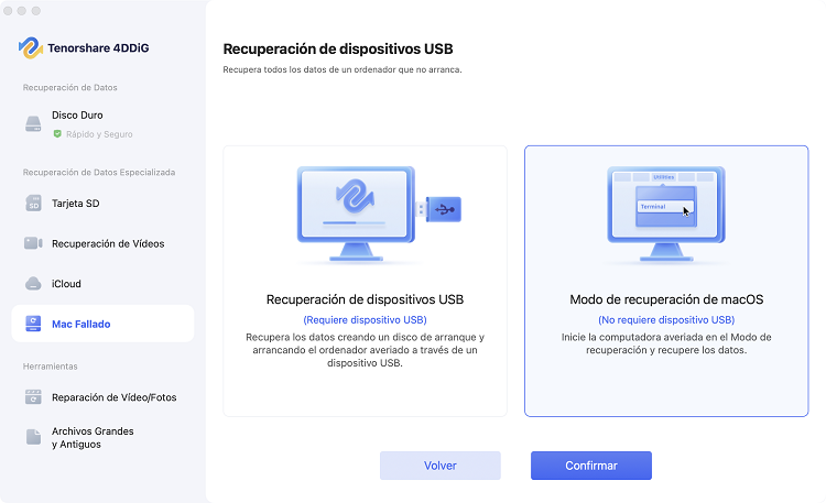 modo de recuperación macOS