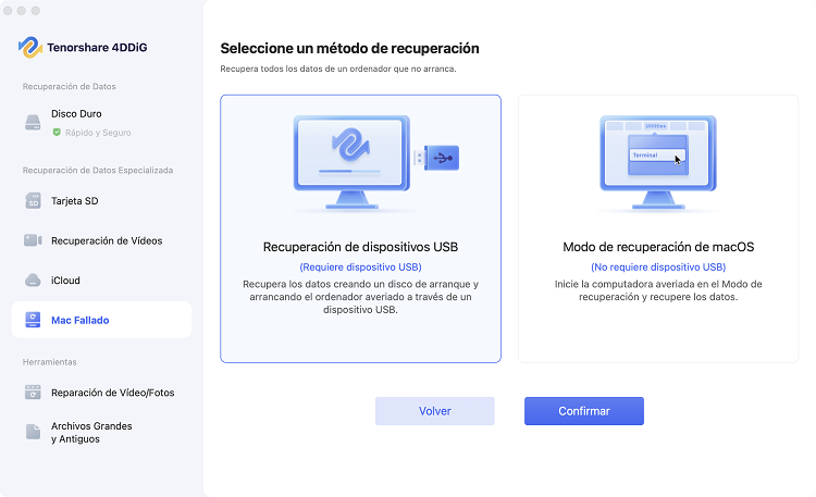 modo de recuperación mac 4ddig