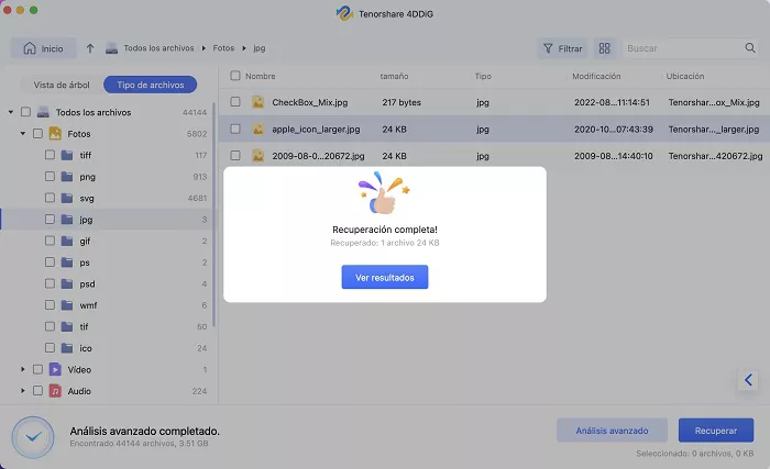 recuperación completa