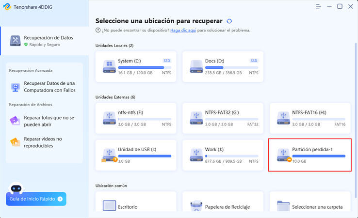 cómo recuperar datos de un disco duro externo que no se reconoce