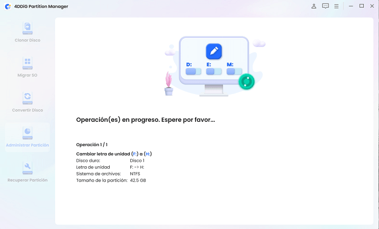 La unidad M 2 no aparece arreglada