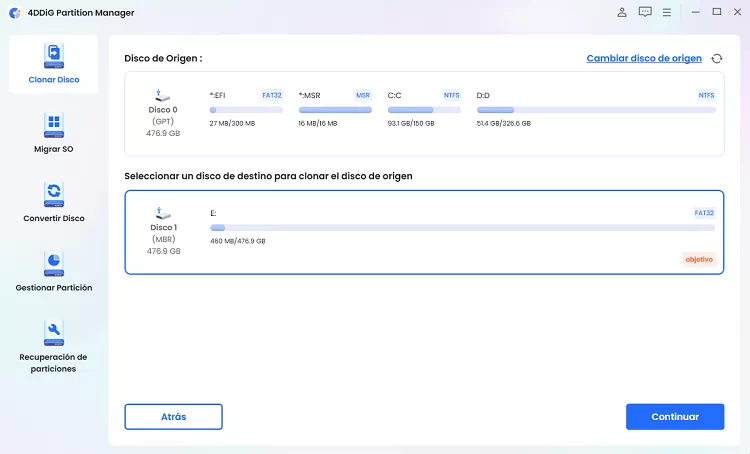 clonar disco duro con 4ddig 2