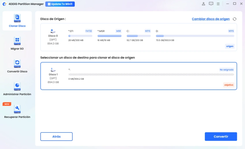 SSD clonado no arranca