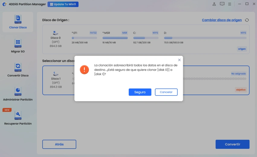 SSD clonado no arranca