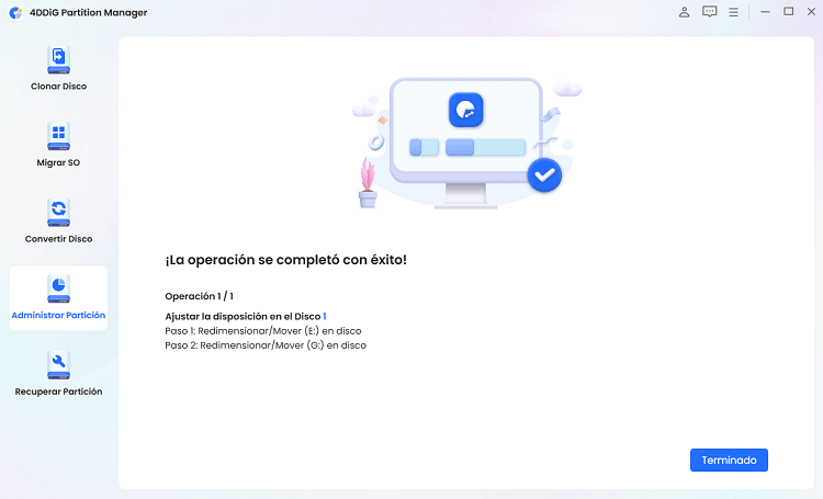 extender particion