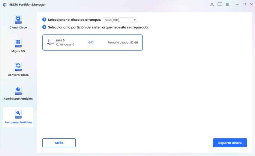corregir tabla de particiones inválida dell