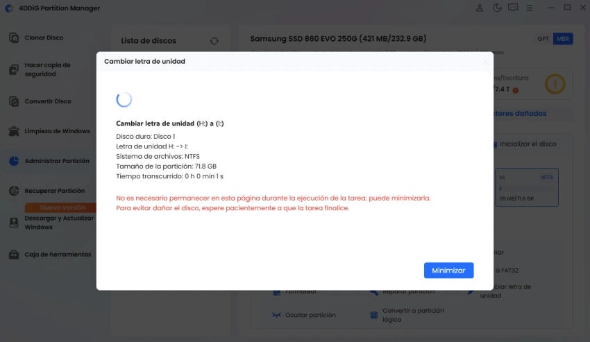 no cierres el programa hasta que finalice el proceso