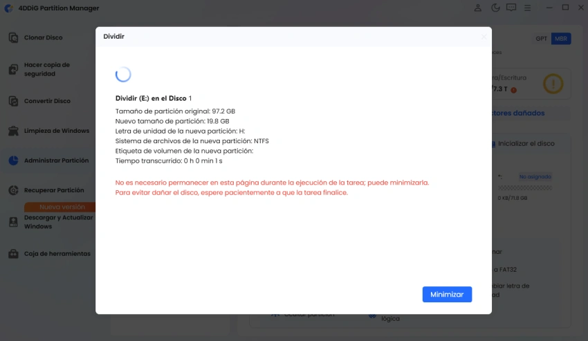 no cierres el programa hasta que finalice el proceso