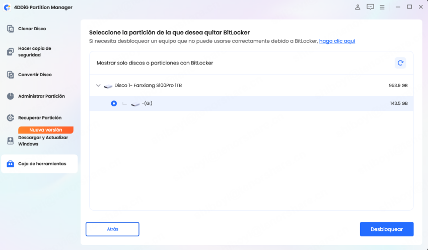 cómo omitir la clave de recuperación de bitlocker