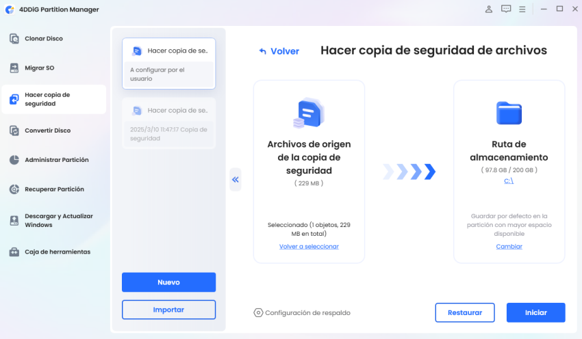 elija la carpeta de almacenamiento para la copia de seguridad de Google Photos