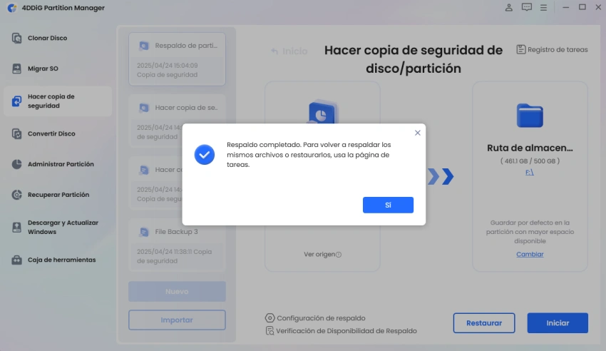 complete disk backup