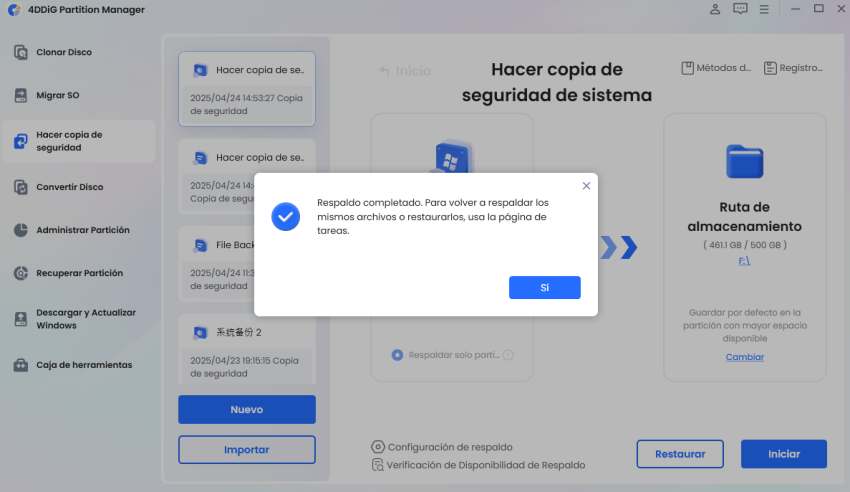 haga clic en el botón seguro