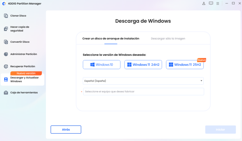 Cambiar a 'Solo descargar la imagen'