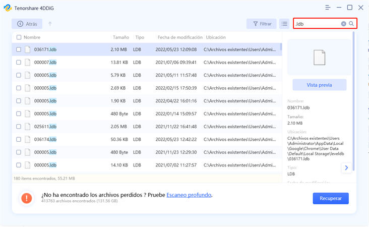 Recuperar tus marcadores de chrome borrados utilizando 4DDiG