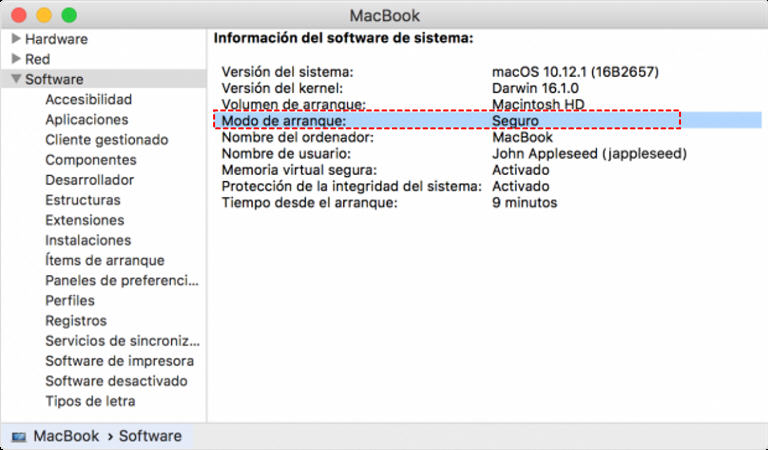 Arrancar MacBook Pro en modo seguro