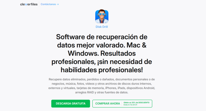 Recuperación de datos con Disk Drill