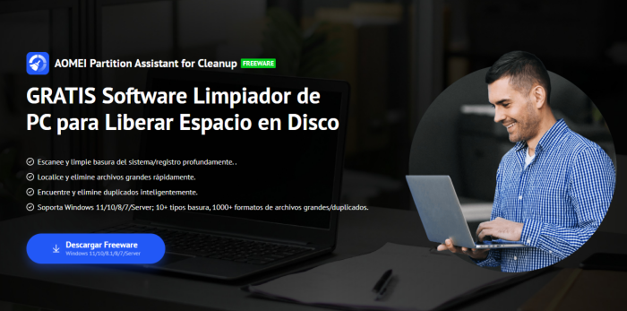 Sitio oficial de PartitionAssistant for Cleanup