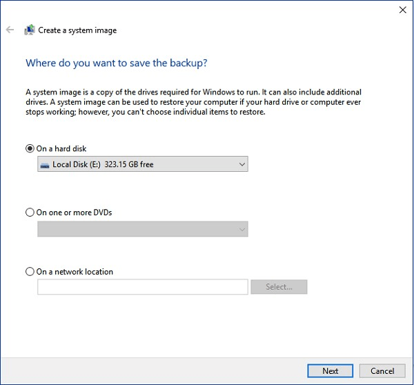 recrea la imagen del sistema