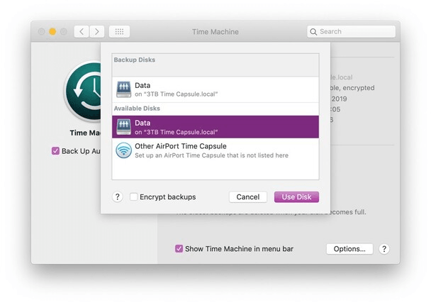 selecciona los elementos a restaurar