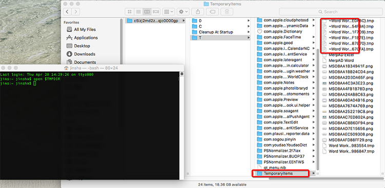 los archivos temporales