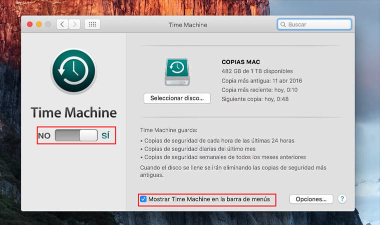 portada eliminar copias time machine