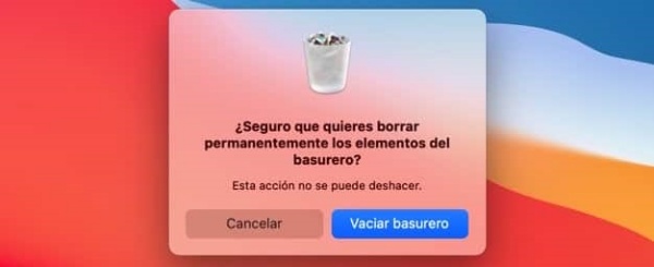 borrar permanentemente los elemoentos del basurero