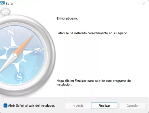 Iniciar el navegador Safari