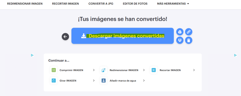 Descargar archivos JPG