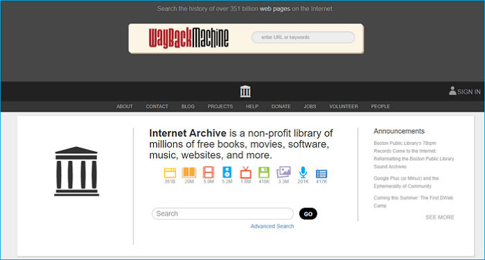 Recuperar un video eliminado de YouTube de archive.org